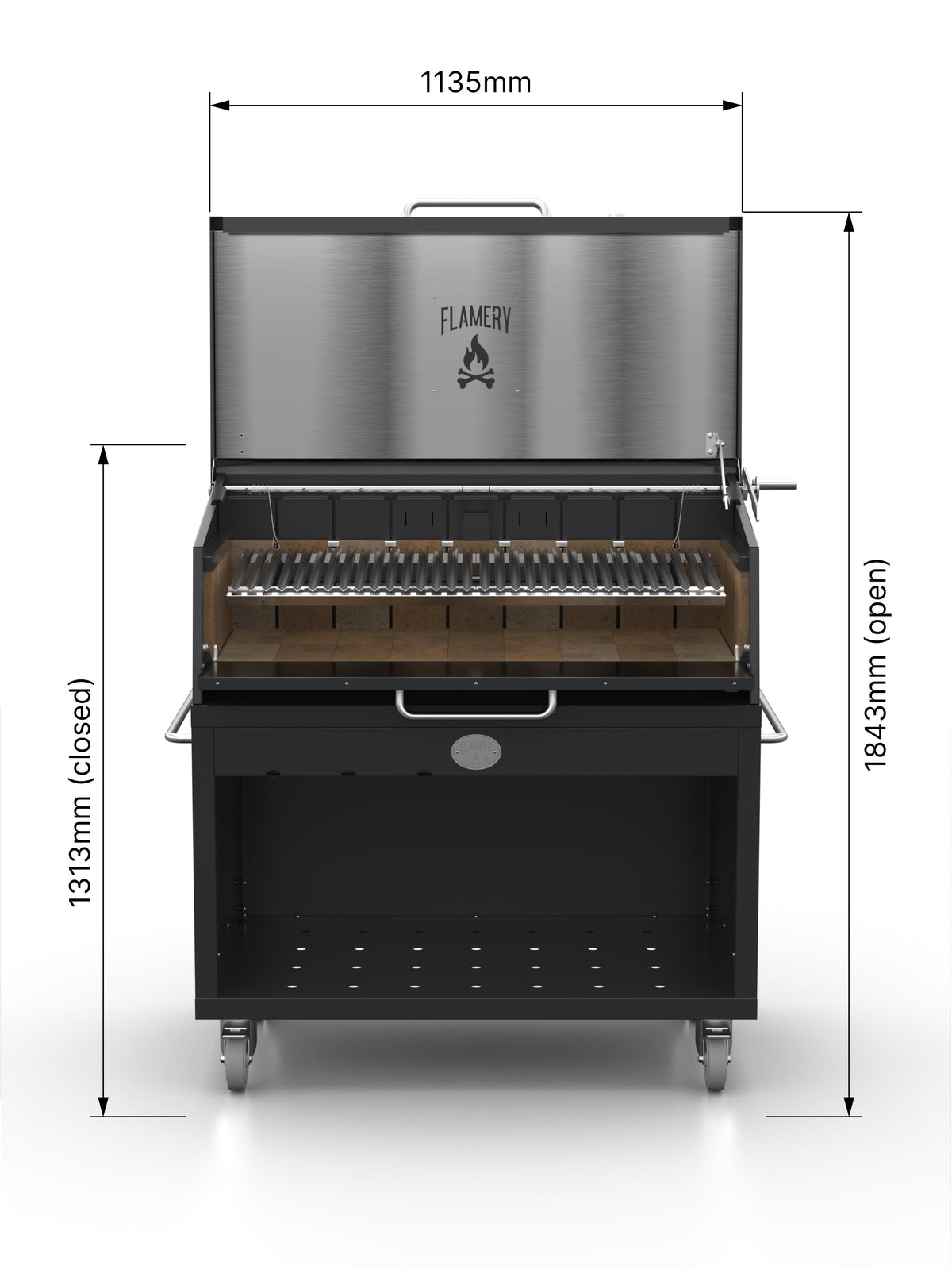 Flamery ASADO PRO.2.2 – Large Asado Grill on Trolley