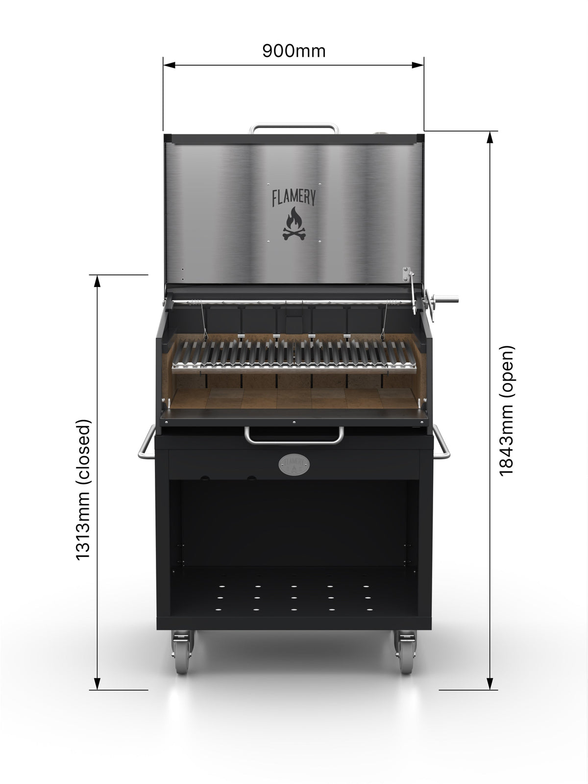 Flamery ASADO PRO.2.1 – Small Asado Grill on Trolley