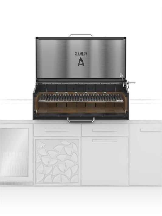Flamery ASADO PRO.3.2 – Large Asado Grill Built-in
