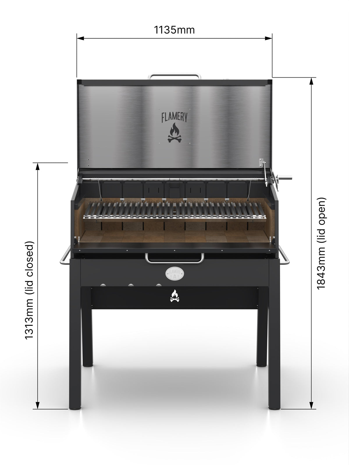 Flamery ASADO PRO.1.2 – Large Asado Grill on Stand