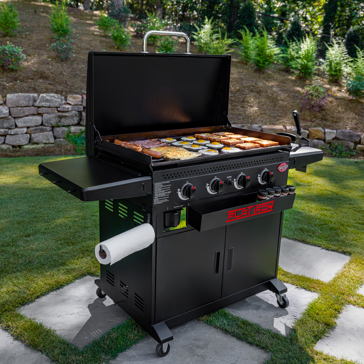 Char-Griller 4 Burner Flat Iron Premium Gas Griddle