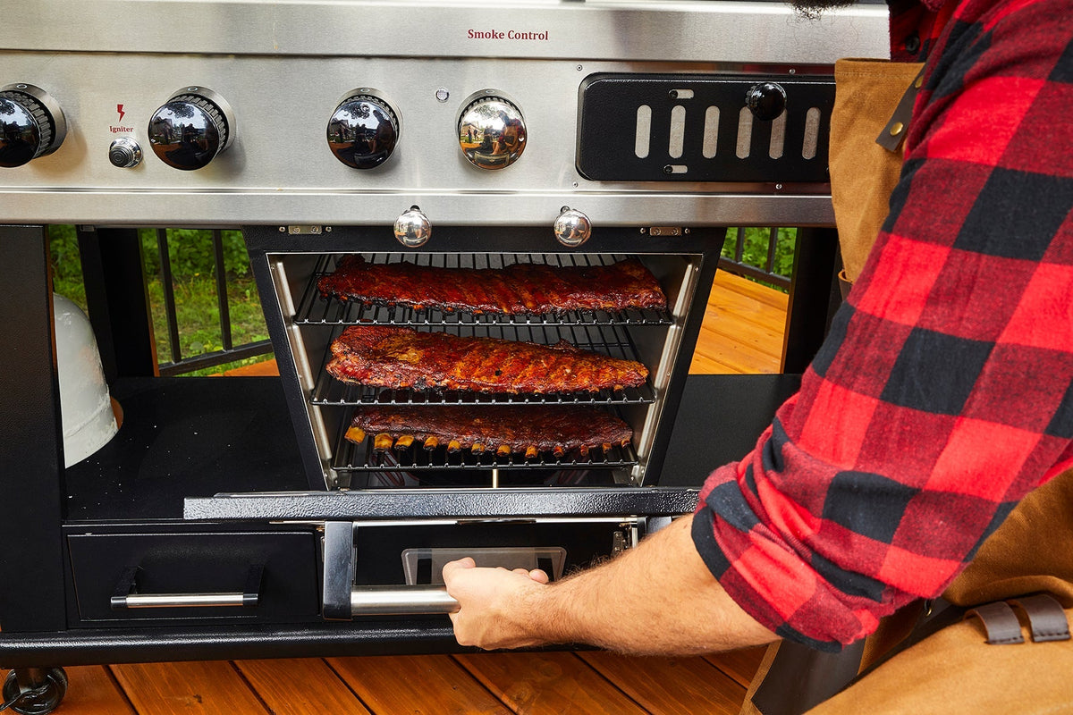 Pit Boss Memphis 1.0 Ultimate Combo Smoking BBQ Grill with Cover + Regulator