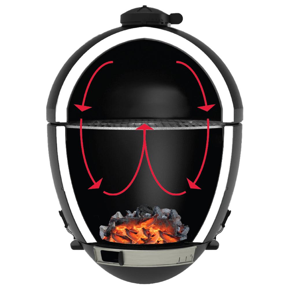Char-Griller Black Akorn Junior Kamado Charcoal BBQ
