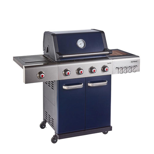 Outback Blue Jupiter 4 Burner Hybrid BBQ