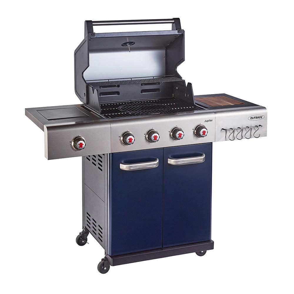 Outback Blue Jupiter 4 Burner Hybrid BBQ
